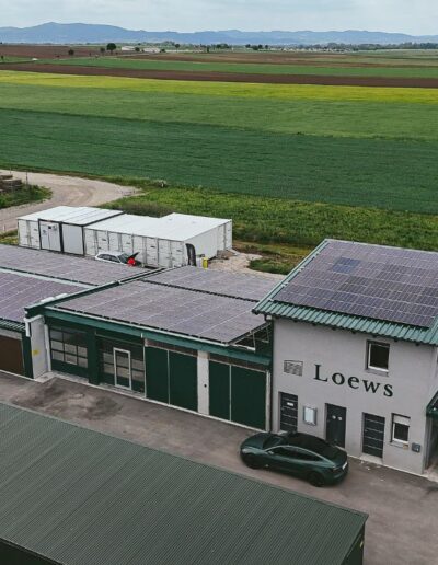 PV Anlage mit Speicher Firma Loews